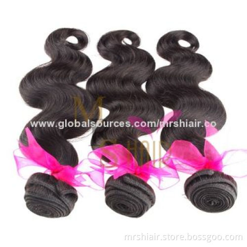 Cheap Human Hair Weave, Malaysian Virgin Hair, Body Wave, Grade 5A, Can Be Bleached